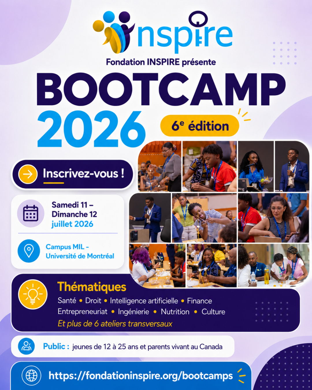 affiche bootcamp 2026